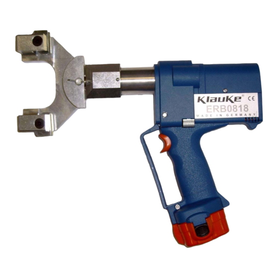 Textron Klauke ERB 0818 Instruction Manual