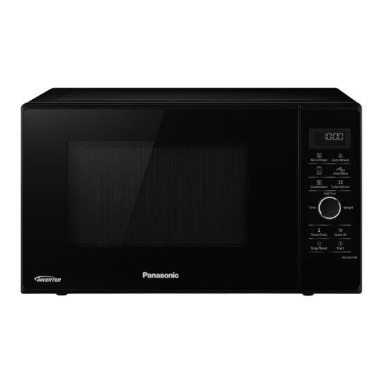 Panasonic NN-GD37HB Operating Instruction And Cook Book