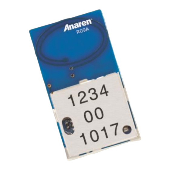 Anaren A110LR09 Series Manuals
