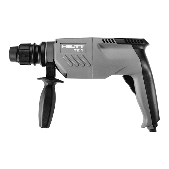 Hilti TE 1 Operating Instructions