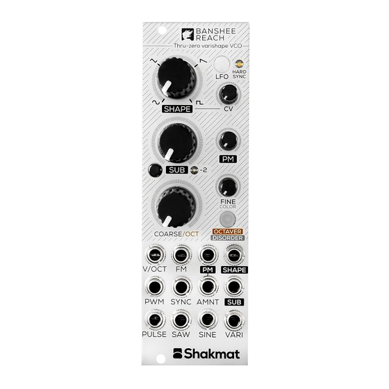 Shakmat Banshee Reach User Manual