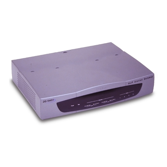 D-Link DG-104SH Manual