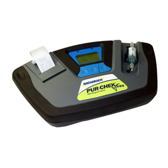 Bacharach PUR-CHEK Manuals