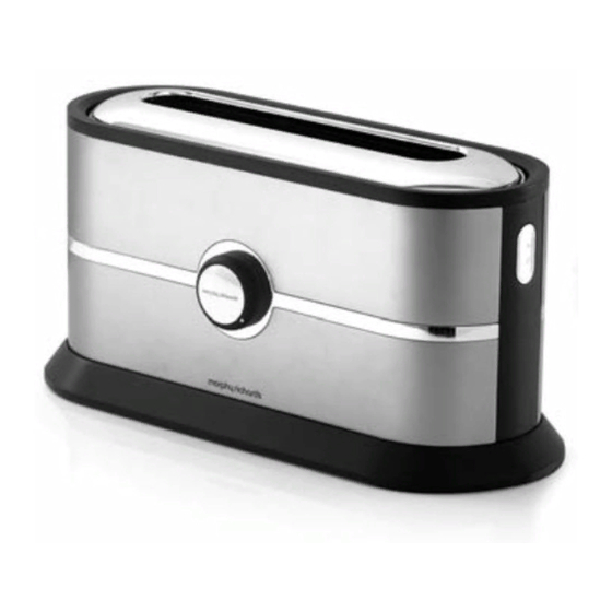 Morphy Richards 2 slice Fusion ‘long’ slot toaster Instruction Manual