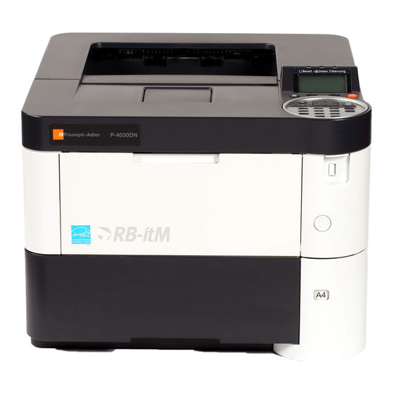 Utax P-4030D Service Manual