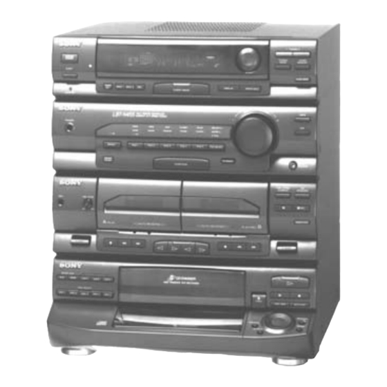 Sony HCD-N455KW Manuals