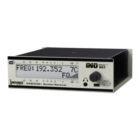 Inovonics INOmini 661 Installation & User Manual