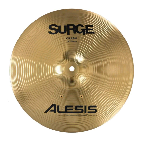 Alesis Surge Cymbals Manuals