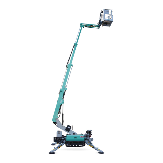 IMER IM R13 T Tracked Spider Lift Manuals