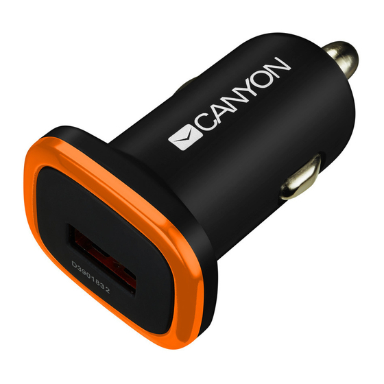 Canyon C-01 Quick Manual