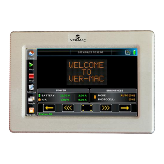 VER-MAC V-Touch User Manual