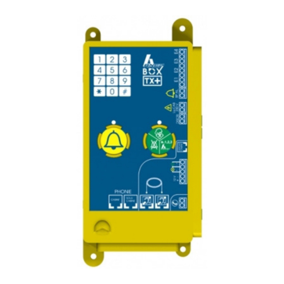 User Manuals: ANEP BOX TX+ Elevator Control Panel