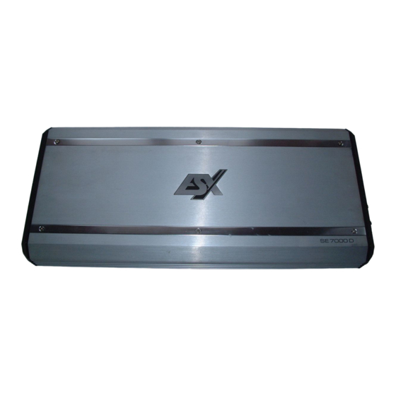 ESX SE7000 Owner's Manual