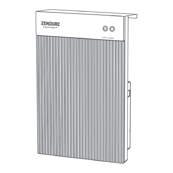 Zendure AIO 2400 Balcony Solar Storage Manuals