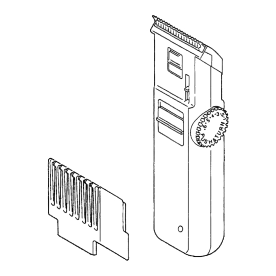Panasonic ER203 Operating Instructions Manual