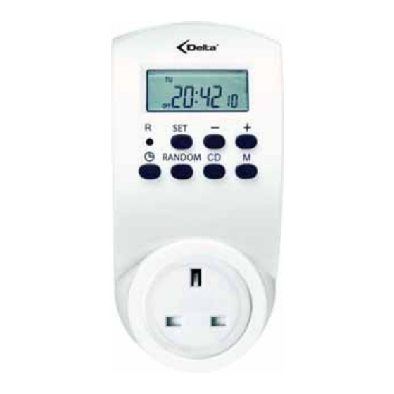 Delta Digital timer User Manual & Warranty