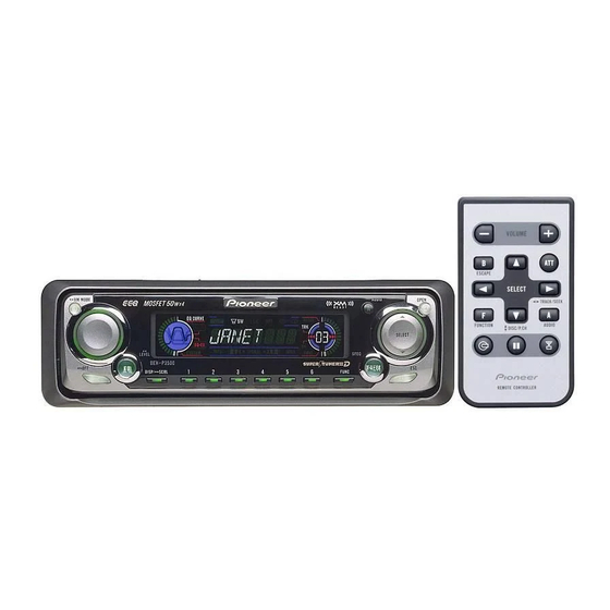 PIONEER DEHP3500 INSTALLATION MANUAL Pdf Download ManualsLib