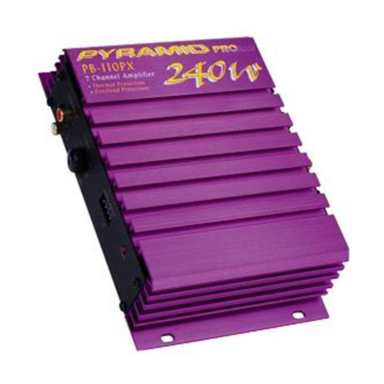 PYRAMID PB-110PX USER MANUAL Pdf 