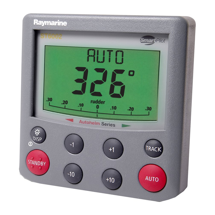 RAYMARINE SMARTPILOT ST6002 QUICK REFERENCE MANUAL Pdf Download