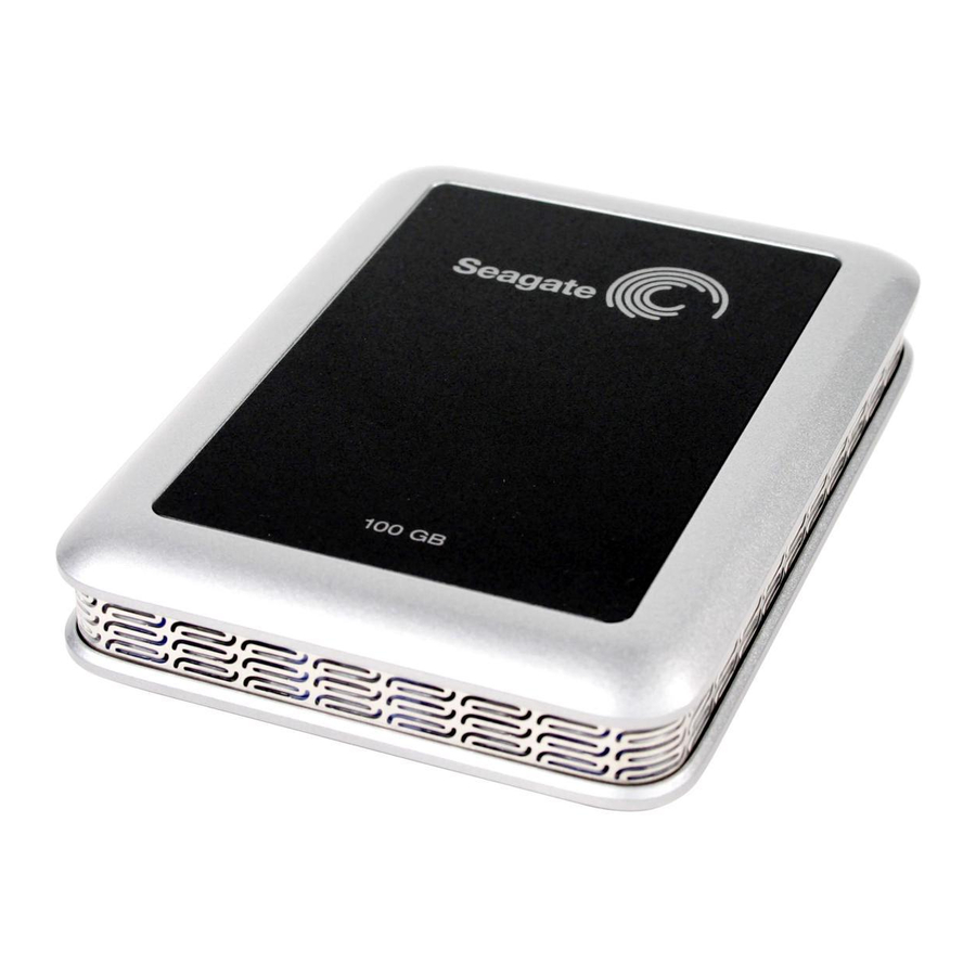 SEAGATE 2.5 USB 2.0 100GB QUICK START MANUAL Pdf Download ManualsLib