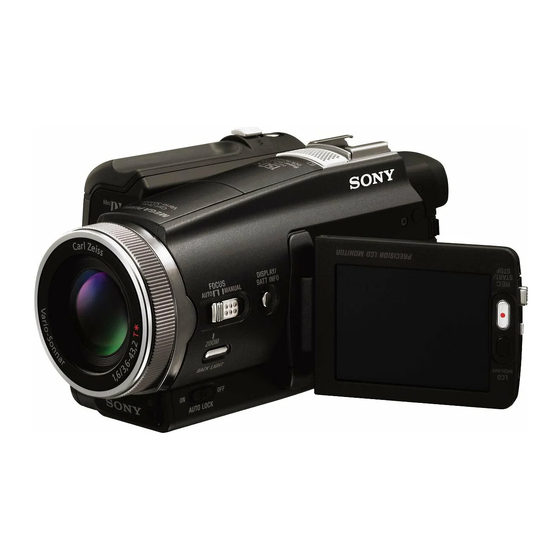 Sony Handycam DCR-HC1000 Notes