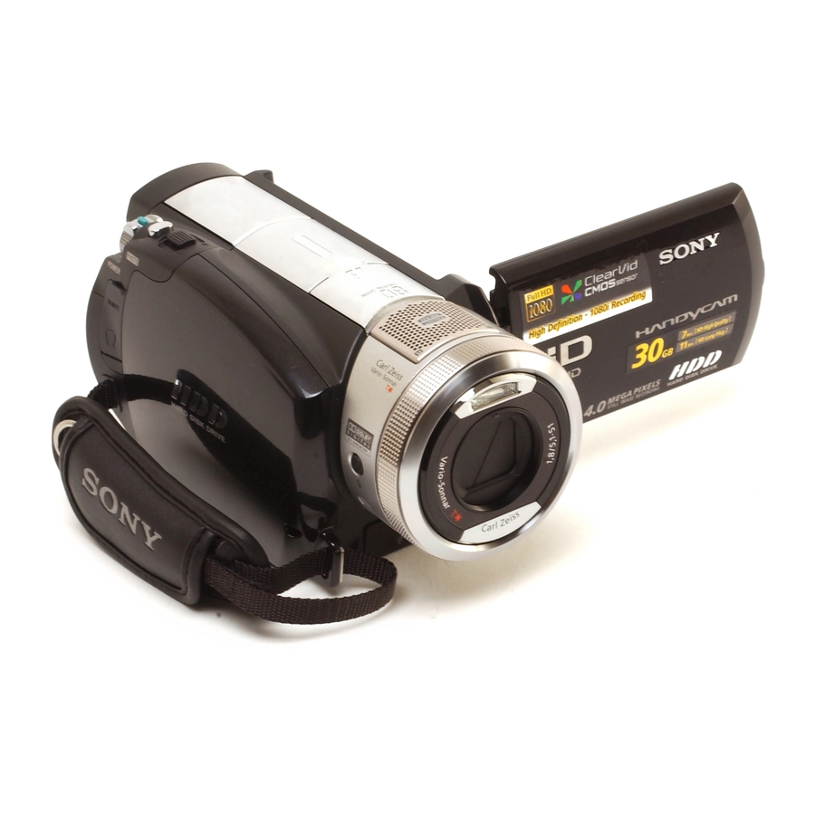 SONY HANDYCAM HDRSR1 USER MANUAL Pdf Download ManualsLib