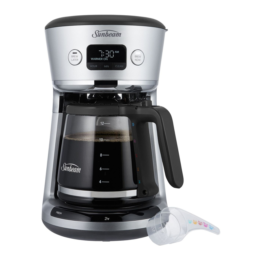 Sunbeam PC8100 - Brew Drip Filter Coffee Machine Manual | ManualsLib