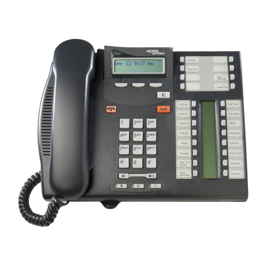 nortel-norstar-t7316e-telephone-set-quick-reference-user-manual