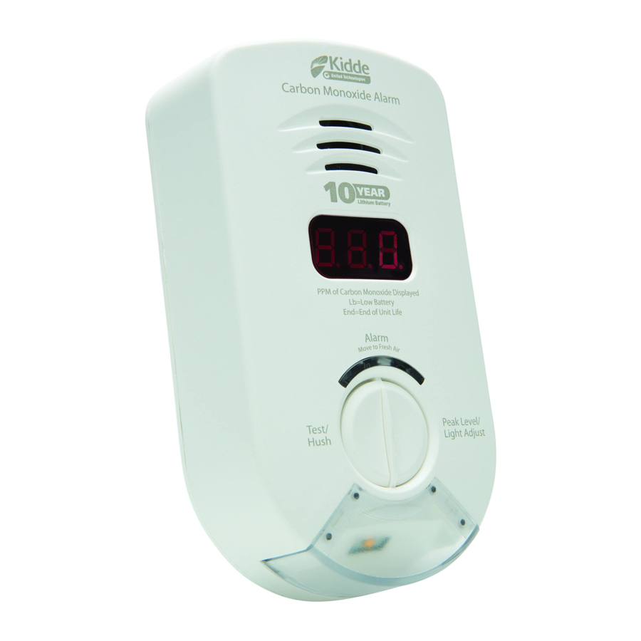 Kidde KN-COP-DP-10YH (900-0284) - Carbon Monoxide Alarm Manual | ManualsLib