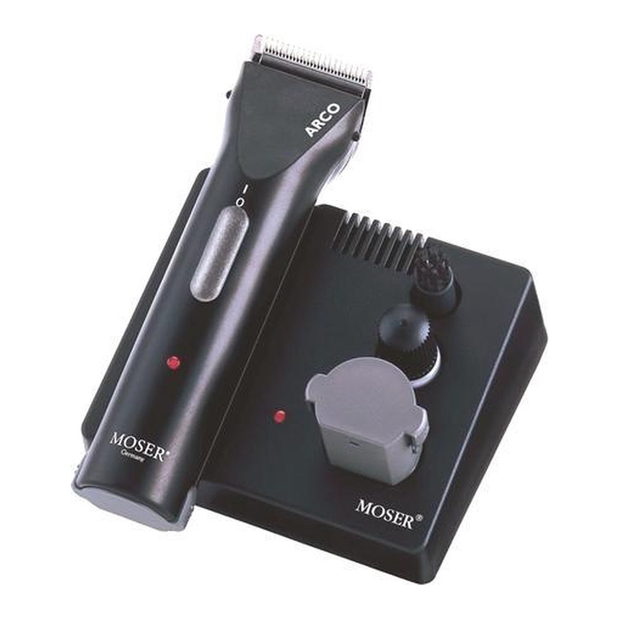 Moser Arco 1855, 1854 Cordless HairClipper Manual ManualsLib