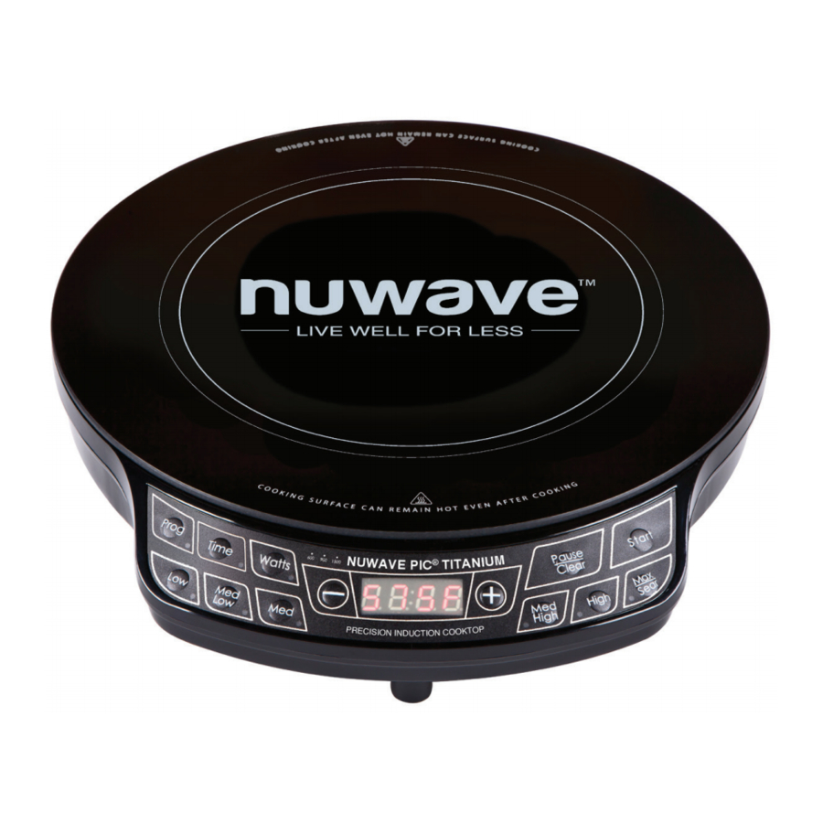 NuWave PIC Titanium Precision Induction Cooktop Manual ManualsLib