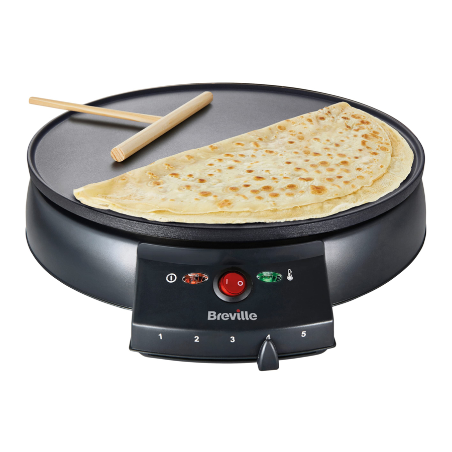 Breville VTP130 - Crepe Maker Manual | ManualsLib