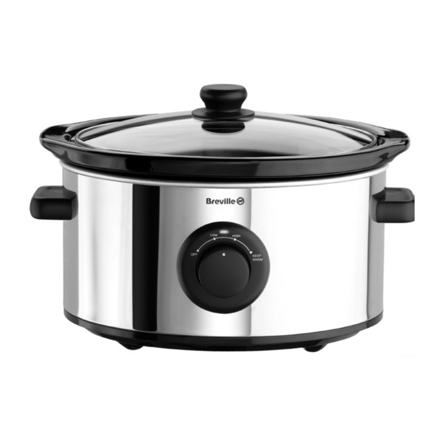 Breville Vtp Slow Cooker L Manual Manualslib