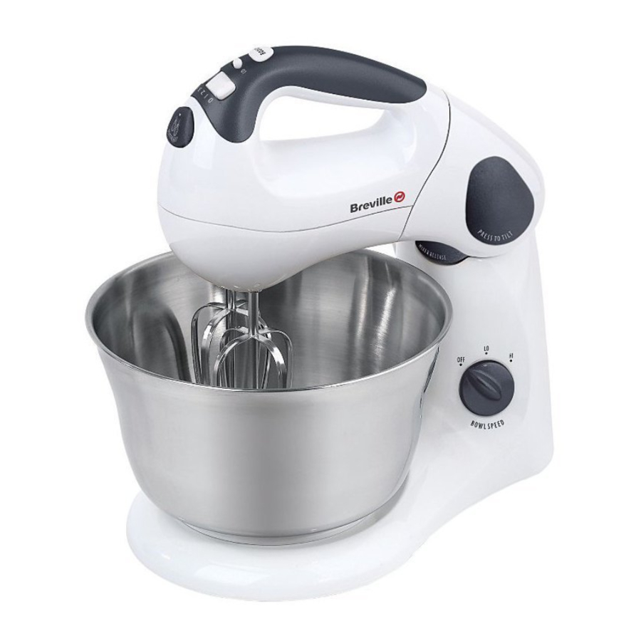Breville VFP026 Hand and Stand Mixer Manual ManualsLib