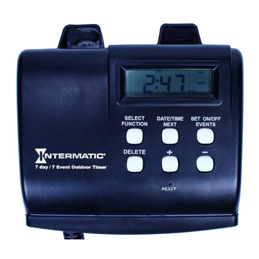 Intermatic HB880R Outdoor 7 Day Digital Timer Manual ManualsLib