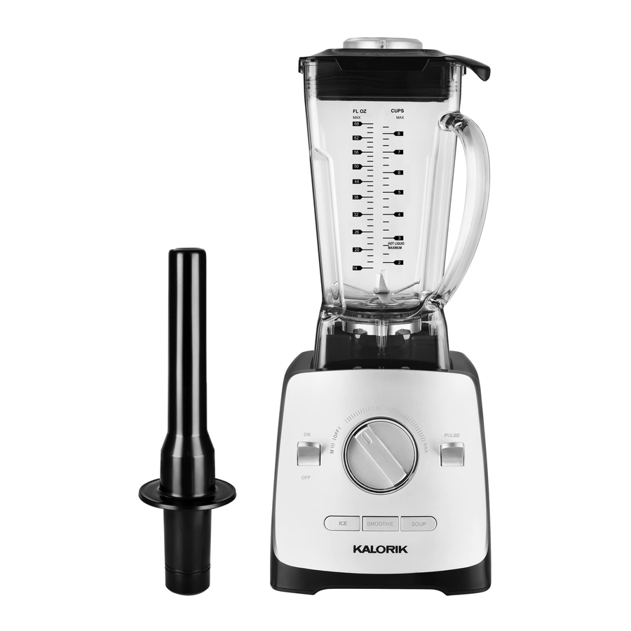 Kalorik BL 44440 HighPowered Blender Manual ManualsLib