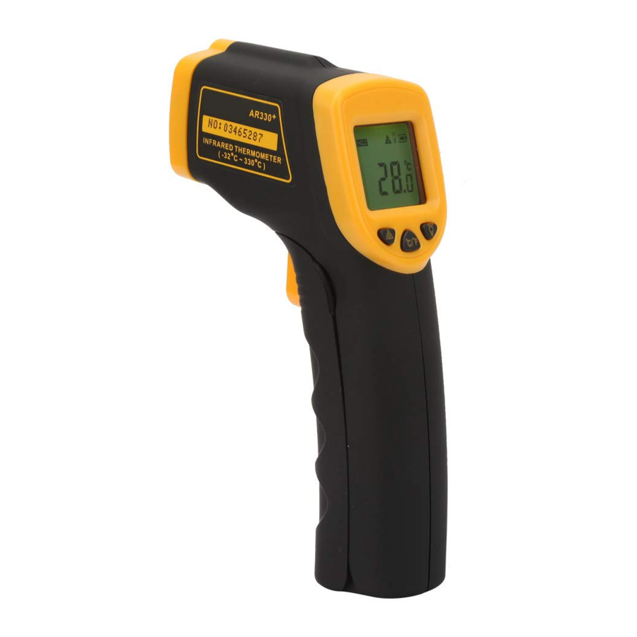 Smart Sensor AR330+ NonContact Infrared Thermometer Manual ManualsLib