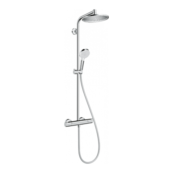 Hans Grohe Crometta S 240 1jet Showerpipe Instructions For Use/Assembly Instructions