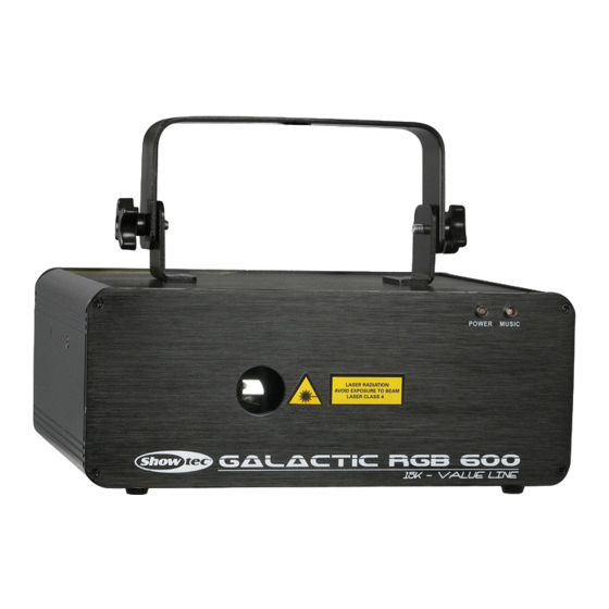 SHOWTEC Galactic RGB-600 Value Line Manual