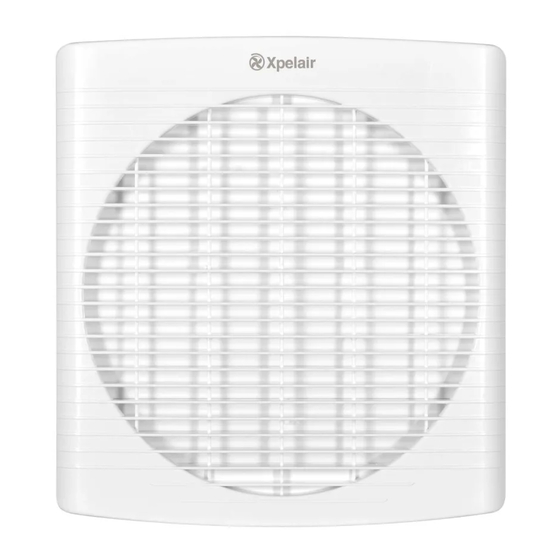 Xpelair GX12 Installation And Operating Instructions Manual