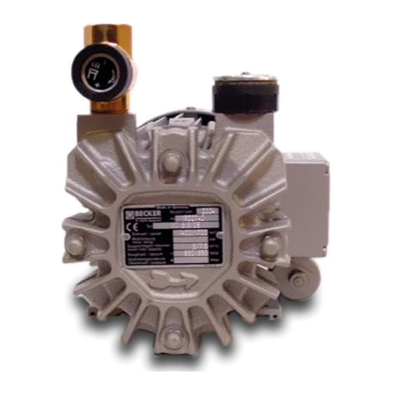 Becker VX 3.6/08 Operating Instructions