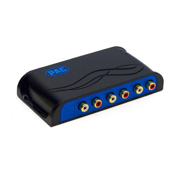 PAC AP4-CH31 Quick Start Manual