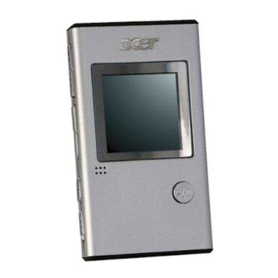 Acer MP-150 1GB Manuals
