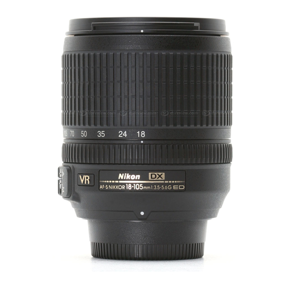 Nikon AF-S DX Zoom-Nikkor 18-105mm f/3.5-5.6G ED VR Repair Manual