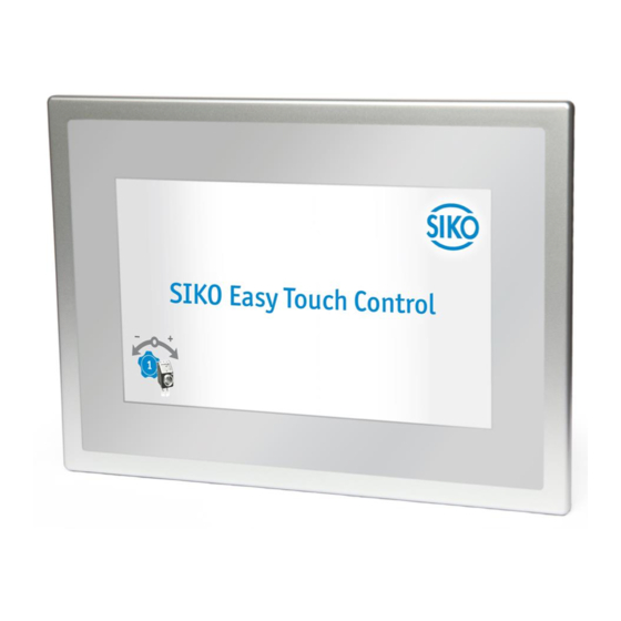 Siko Easy Touch Control ETC5000 User Manual
