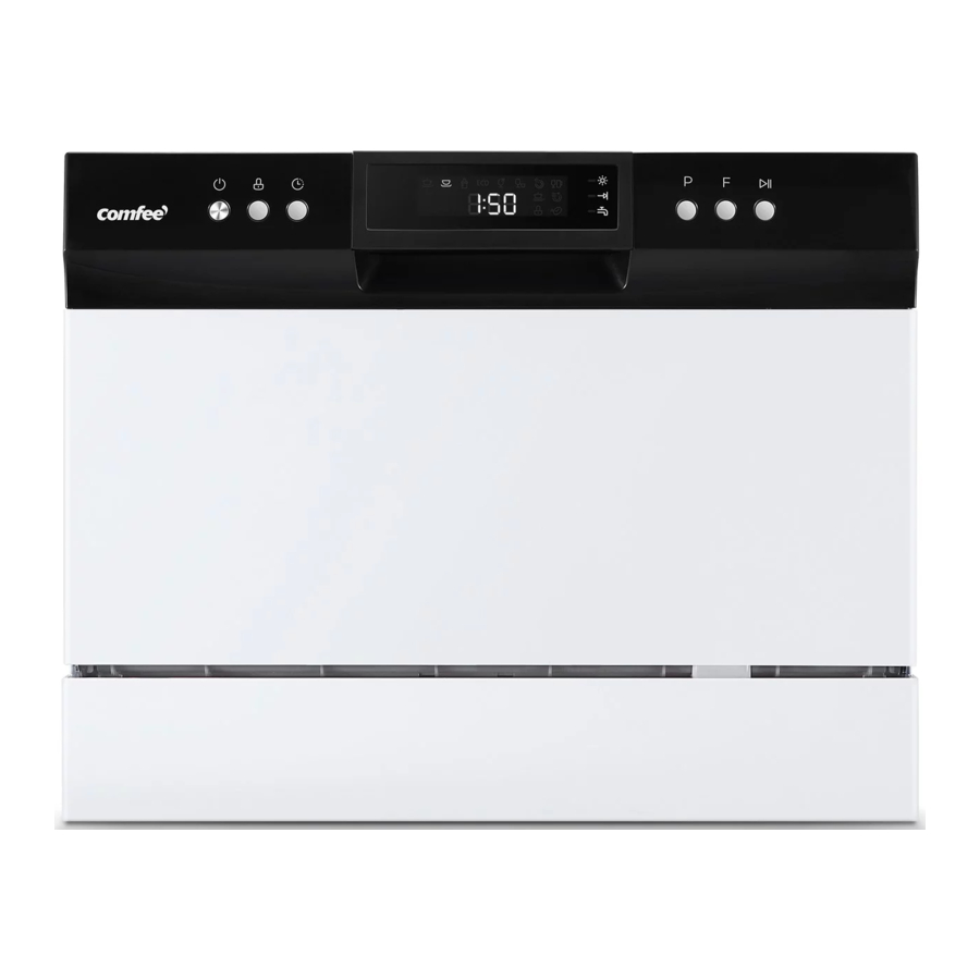 Comfee CDC22P2AWW, CDC22P1ABB Countertop Portable Dishwasher Manual