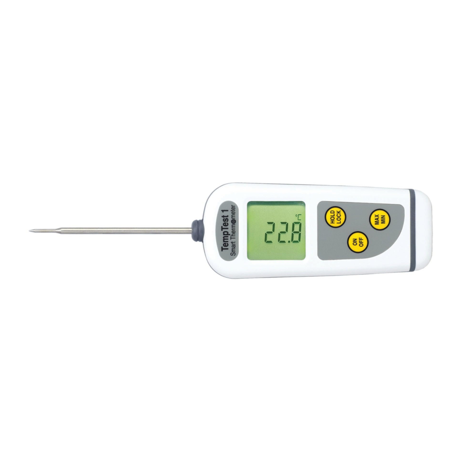 ETI TempTest 1 221910 Smart Thermometer Manual ManualsLib
