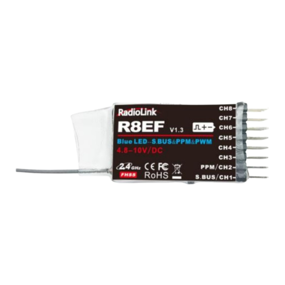 RadioLink Ledi R8E Instructions Manual