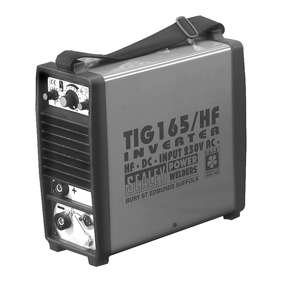 Sealey TIG165/HF Instructions Manual