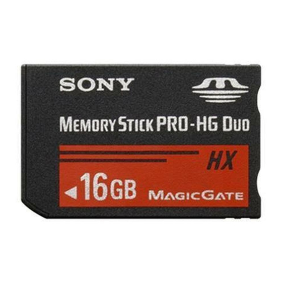 Sony MSHX16G - Memory Stick PRO-HG Duo HX 16 GB Operating Instructions